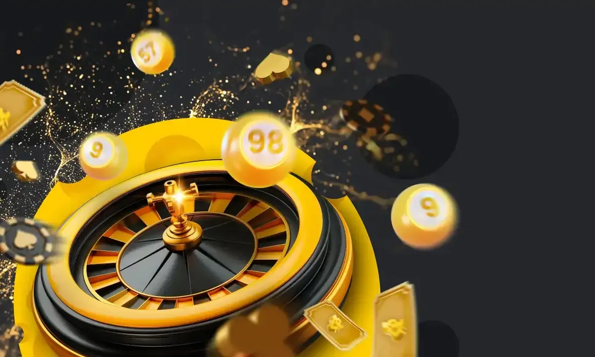 Gouden roulette uit de loterijbanner van Kaasino